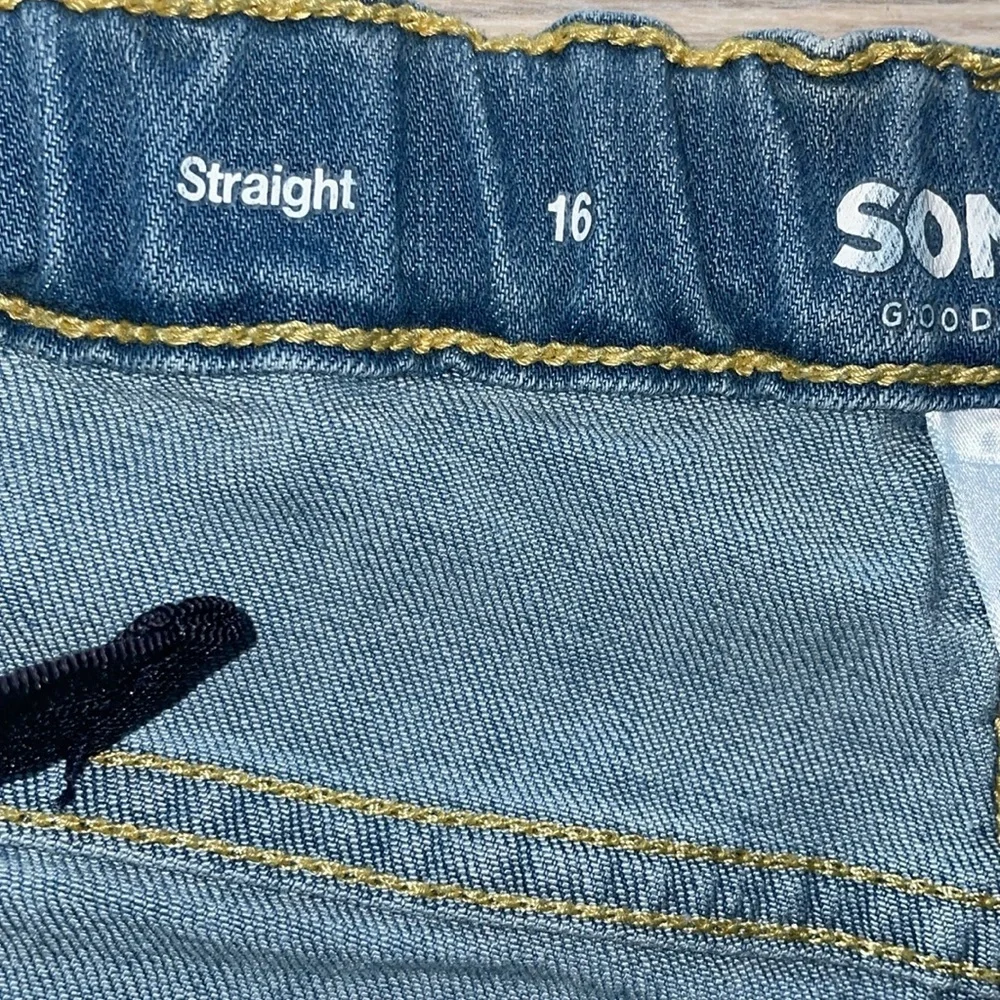 ⭐ Sonoma Goods For Life Boys’ Flexwear Straight Jeans – Size 16 – Medium Wash ⭐ - Picture 7 of 9